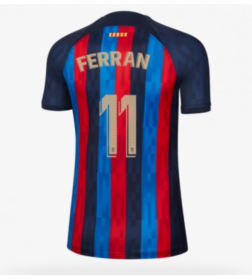 Barcelona Ferran Torres #11 Hjemmedrakt Kvinner 2022-23 Kortermet